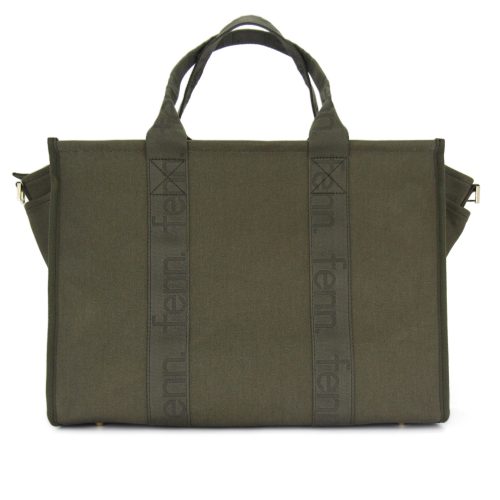Maxi Canvas – Army Green – Gold Zip – Army Green Strap - Image 5
