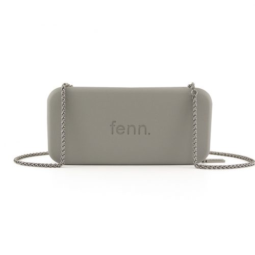 Wallets – Grey – Silver Zip – Silver Chain