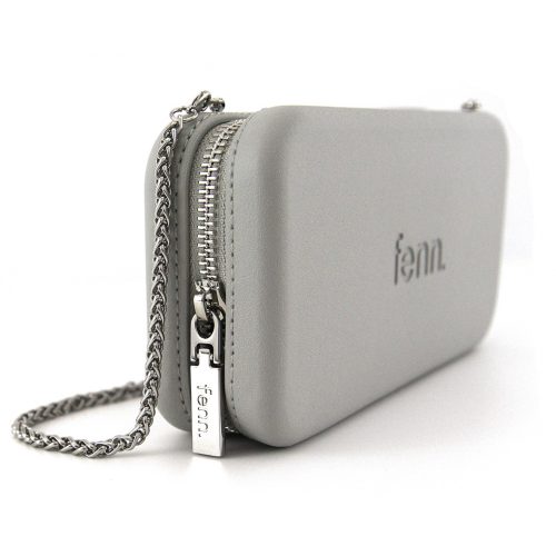 Wallets – Grey – Silver Zip – Silver Chain - Image 7
