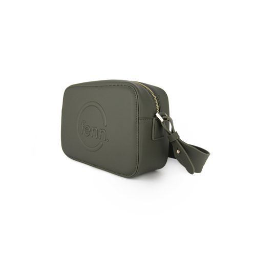 Cross Body – Army Green – Gold Zip – Army Green Strap - Image 5