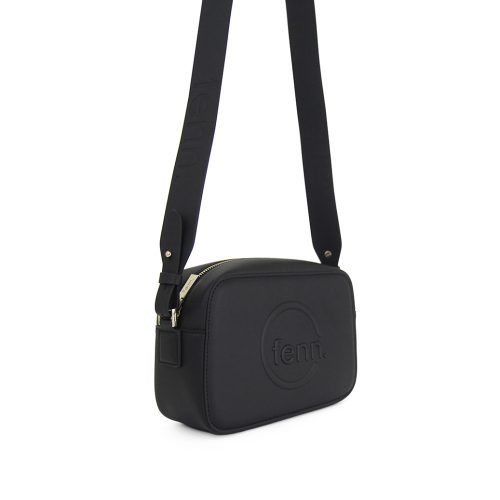 Cross Body – Black – Gold Zip – Black Strap - Image 7