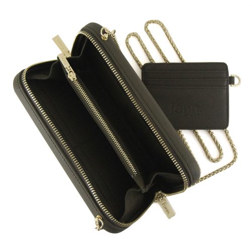 Wallets – Army Green – Gold Zip – Gold Chain - Image 8