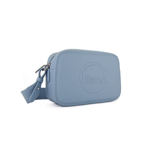 Cross Body – Mint Blue – Silver Zip – Mint Blue Strap - Image 3