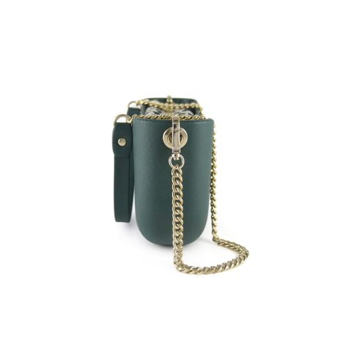 Classic Collection – Green – Patterm 47 Inner – Gold Zip – Gold Chain Strap - Image 4