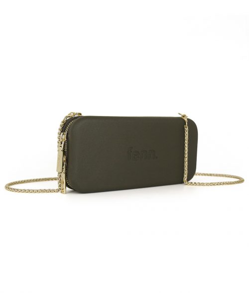 Wallets – Army Green – Gold Zip – Gold Chain - Image 5