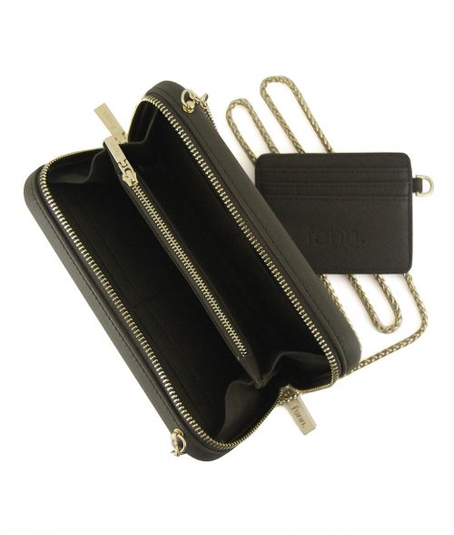 Wallets – Army Green – Gold Zip – Gold Chain - Image 4