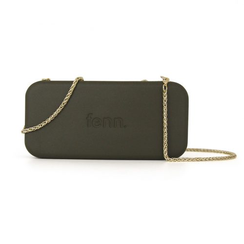 Wallets – Army Green – Gold Zip – Gold Chain