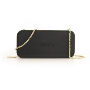 Wallets – Black – Gold Zip – Gold Chain