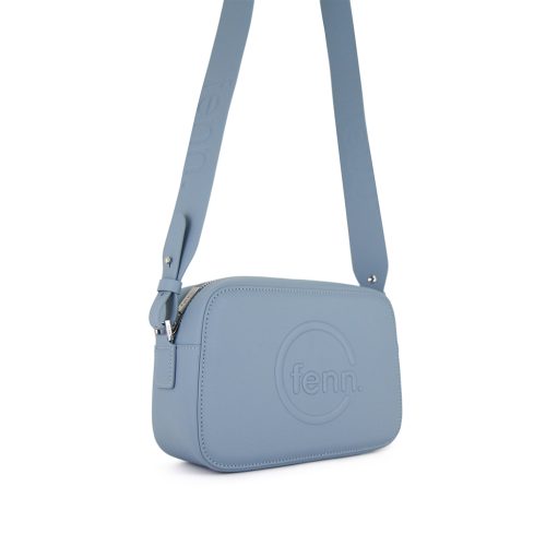 Cross Body – Mint Blue – Silver Zip – Mint Blue Strap - Image 4