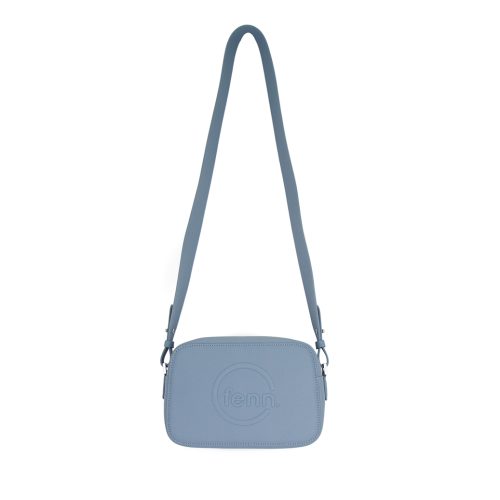 Cross Body – Mint Blue – Silver Zip – Mint Blue Strap - Image 9