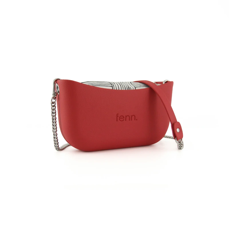 Classic Collection – Red – Silver Chain Handle – Red – Pattern 5 Inner 2