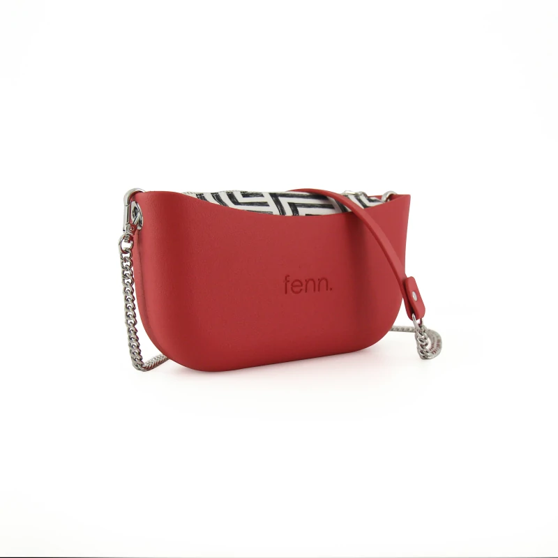 Classic Collection – Red – Silver Chain Handle – Red – Pattern 3 Inner 4