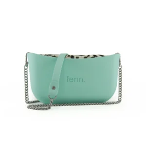 Classic Collection – Turquoise – Pattern 2 Inner – Silver Zip – Turquoise Silver Chain Handle2