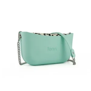 Classic Collection – Turquoise – Pattern 2 Inner – Silver Zip – Turquoise Silver Chain Handle3