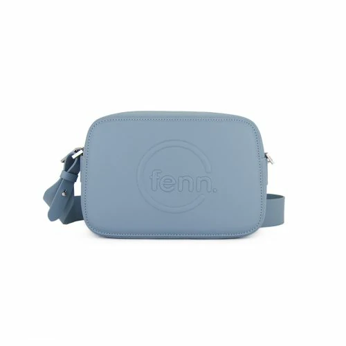 Cross Body – Mint Blue – Silver Zip – Mint Blue Strap