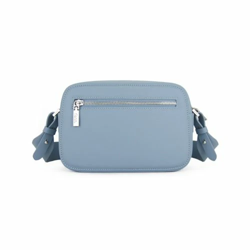 Cross Body – Mint Blue – Silver Zip – Mint Blue Strap4