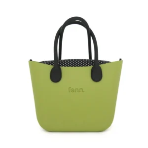 Original Collection – Lime – Black Microfibre Round Criss Cross – Handle – Pattern 28 Inner