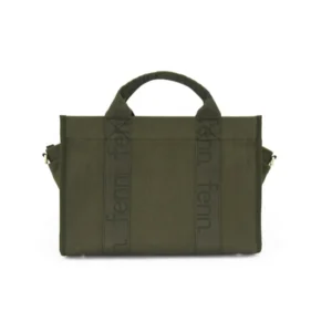 Petite Canvas – Army Green – Gold Zip – Green Strap