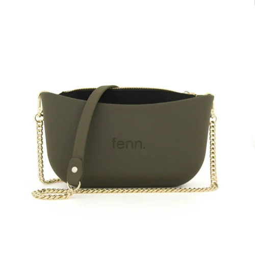 Classic Collection – Army Green – Army GreenGold Chain Handle – Pattern Black Inner